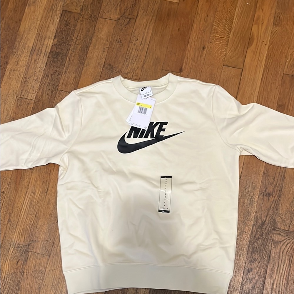 Nike Butter Yellow and Black Crewneck Sweater